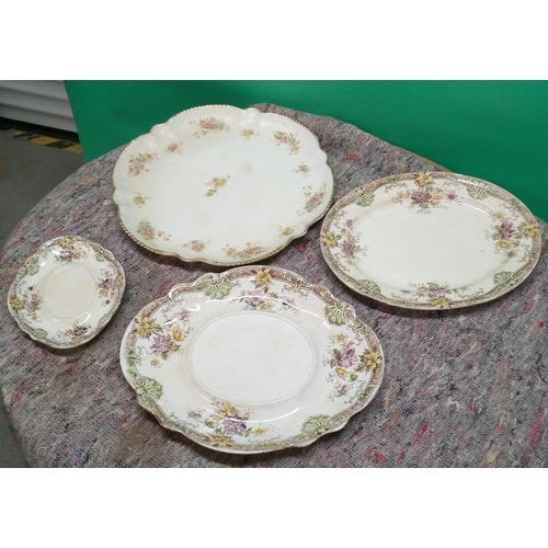 705 - A Selection of Vintage Serving Platters