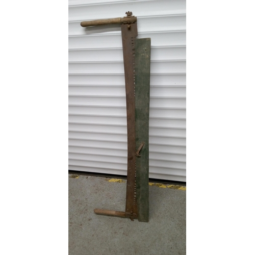 100 - Antique Double Ended Saw.