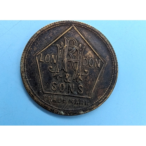 629 - Barbers Token - R H & Sons London 6D