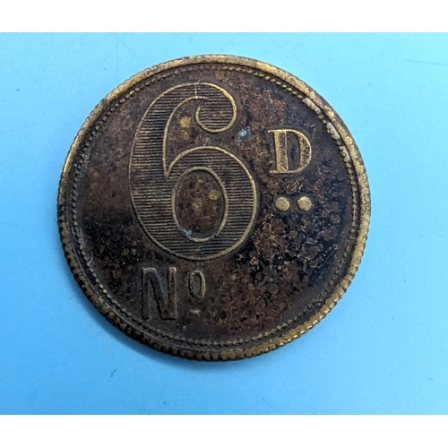 629 - Barbers Token - R H & Sons London 6D