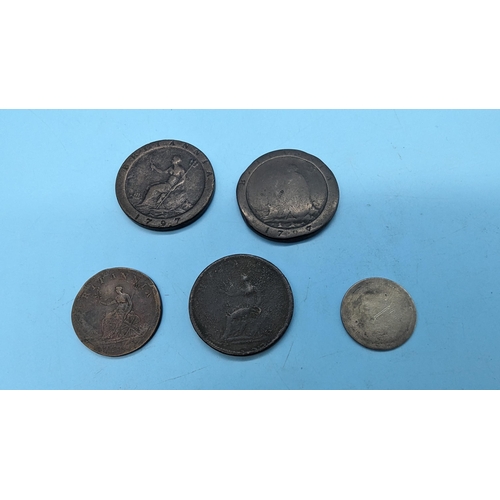 636 - King George III Cartwheel Pennies and Other Coinage