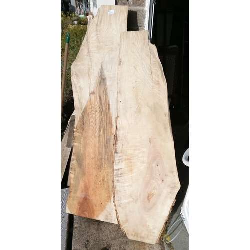 195B - 2 Pieces of Ash: 1 140cm L , 1 150cm L.