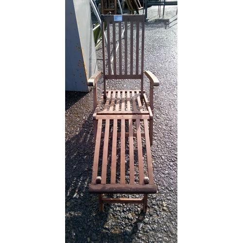 13 - Hardwood Garden Steamer Chair