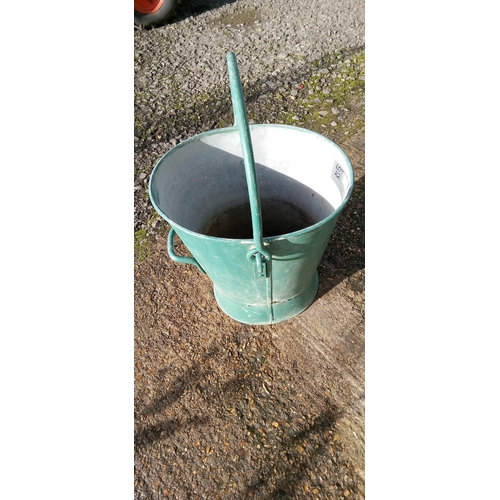22 - Large Galvanised Bucket 46cm H x 44cm W x 36cm D