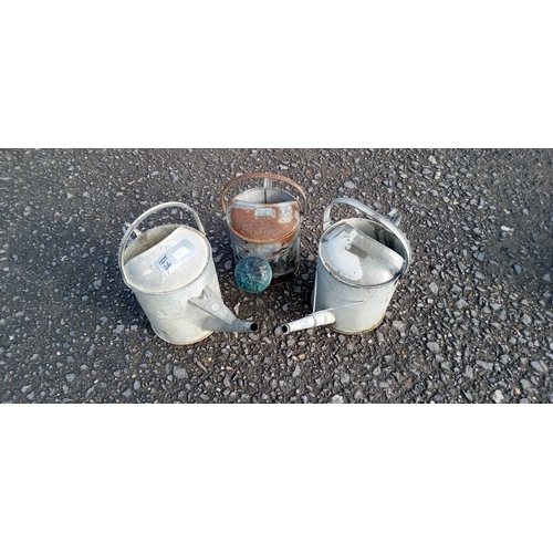 24 - 3 x Galvanized Watering Cans