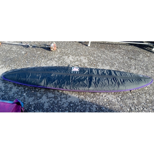 162B - Fun Slalom 285 Carbon Kevlar Windsurfing Board In Carry Bag