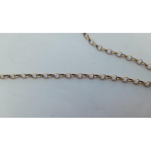 596 - A 9ct Gold Chain Necklace. 5.7gms and approx. 44cm Long.