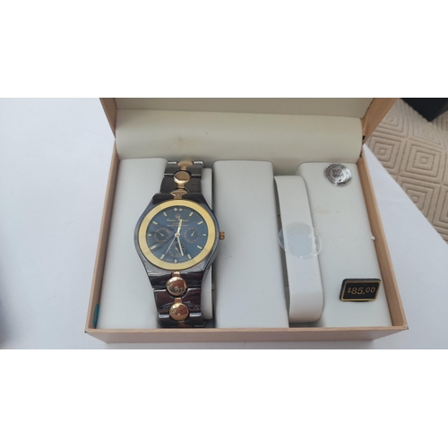 601 - A Charles Raymond  Quartz Water Resistant Watch  New York - Running and Boxed