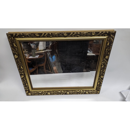 1330 - A Gilt Framed Mirror 60 x 50cm