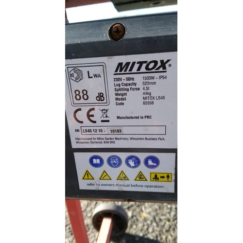 83 - Mitox LS 55 x Multisplit 5.5 tonne 4 way Electric Log Splitter