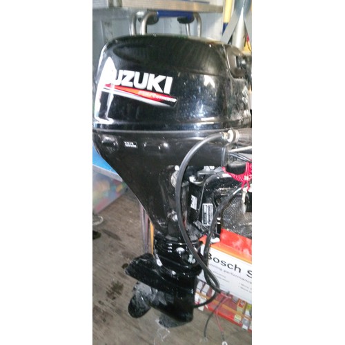 2 - A Suzuki 15HP Four Stroke Lean Burn Electronic Fuel Injection Outboard Motor - (Customer advices onl... 