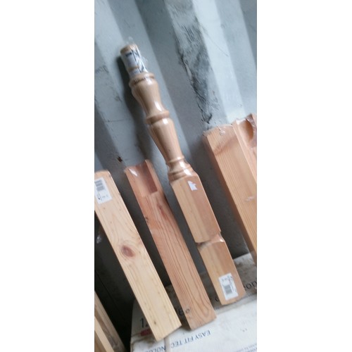 74 - Pine Newel Post in Original Packaging.