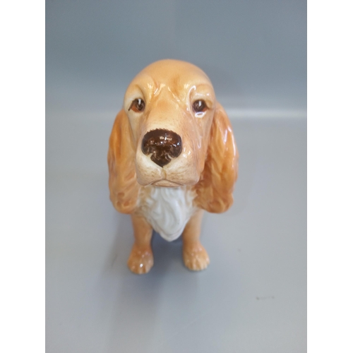 383 - Vintage Cocker Spaniel Ornament Standing 15cm High.