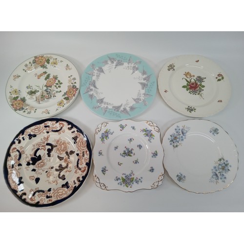 671 - A Selection of Plates including Wedgewood, Crown Royal and Masons.