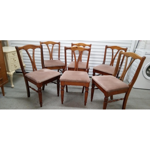 540 - A Ducal Drop Leaf Table and 6 Chairs.
73cm H x 92cm W x 64cm Extended, 15 cm Closed.