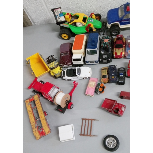 1200 - A Mixed Box of Play Worn Cars, Lorries, Vans and more including Corgi, Matchbox, Hot Wheels and More... 