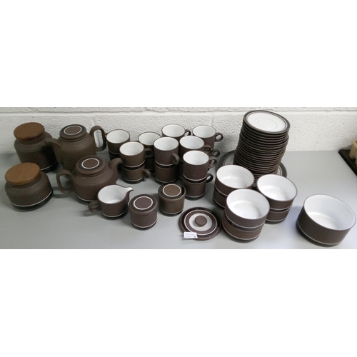 251 - Hornsea Contrast Dinner and Tea Service items including:-
1 Dinner Plate, 7 Bowls, 10 Mugs, 6 Cups, ... 