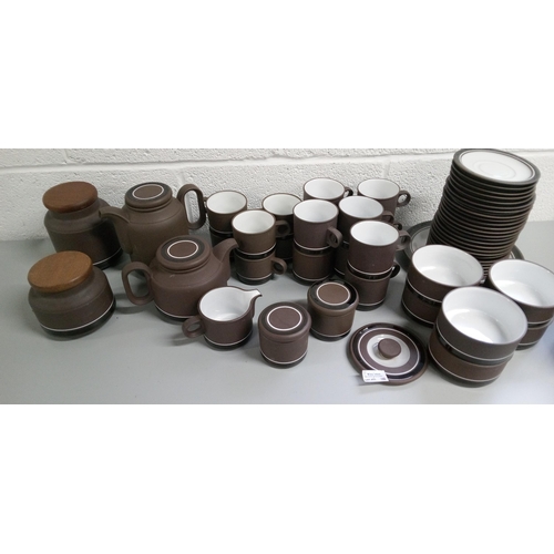 251 - Hornsea Contrast Dinner and Tea Service items including:-
1 Dinner Plate, 7 Bowls, 10 Mugs, 6 Cups, ... 