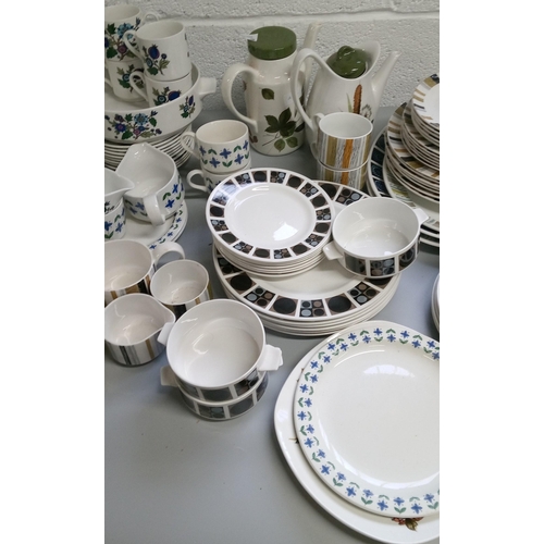 253 - A Large Lot of Mixed Mid Winter Crockery in assorted designs.