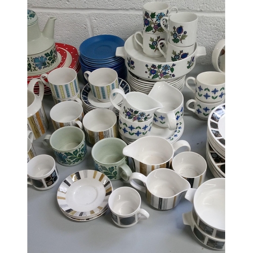 253 - A Large Lot of Mixed Mid Winter Crockery in assorted designs.