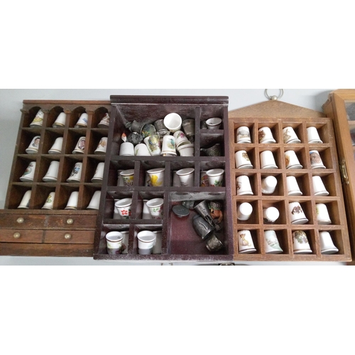 10 - A Selection Of Thimbles In Presentation Boxes.