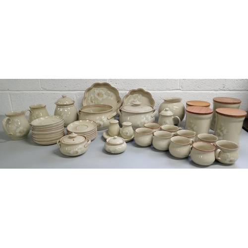 273 - A Selection of Denby Daybreak Crockery including:-
2 Flan Dishes, 2 Serving Dishes, 1 Lid, 5 Lidded ... 