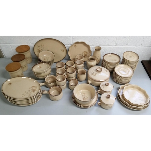 274 - A Selection of Denby Memories Ware including:-
1 Large Oval Platter, 8 Oval Dinner Plates, 3 Flan Di... 