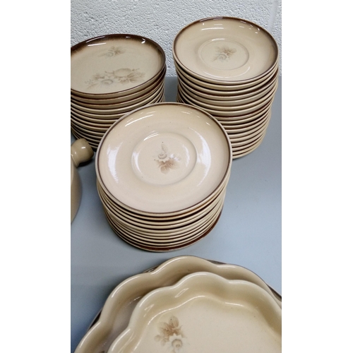 274 - A Selection of Denby Memories Ware including:-
1 Large Oval Platter, 8 Oval Dinner Plates, 3 Flan Di... 