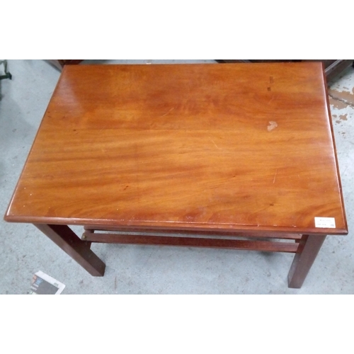 713 - A Coffee Table with Lower Shelf . 98cm H x 78cm W x 29cm D.