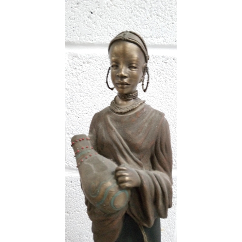 786 - A Soul Journeys Princess of the Plains Maasi Figure with Patina finish in Original Box.