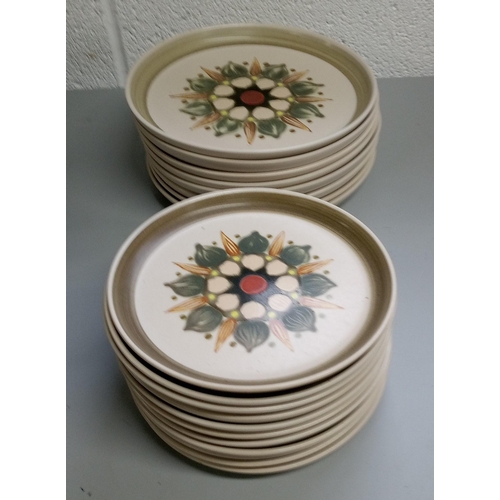 267 - A Selection of Denby Sherwood Crockery including:-
11 Side Plates, 8 Dinner Plates, 10 Cups, 3 Mugs,... 