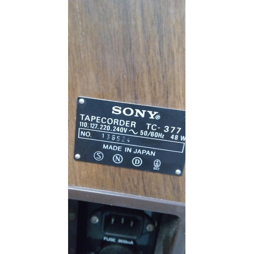 310 - A Sony Tapecorder TC-377 with Instructions.