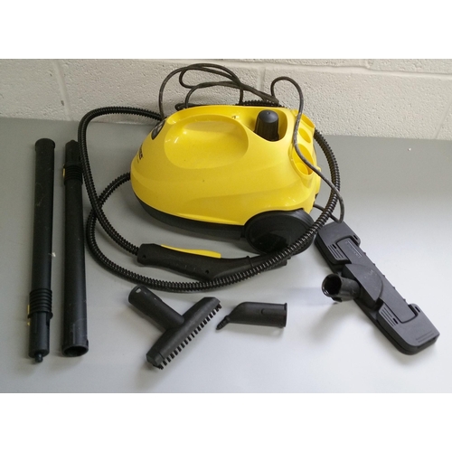 119 - A Karcher Steam Cleaning Station with Attachments and In Original Box.