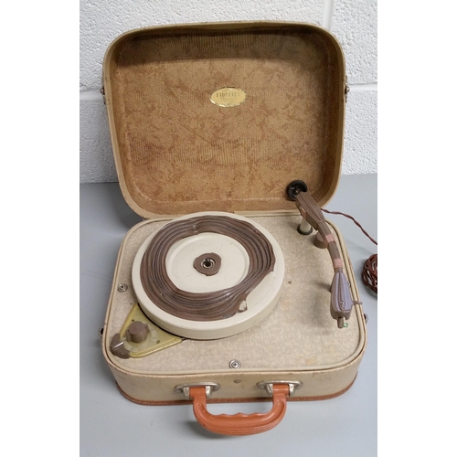 318 - A Fidelity Portable Record Deck.