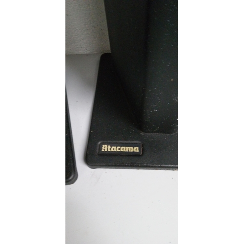 320 - A Pair of Atacama Speaker Stands. 40cm.