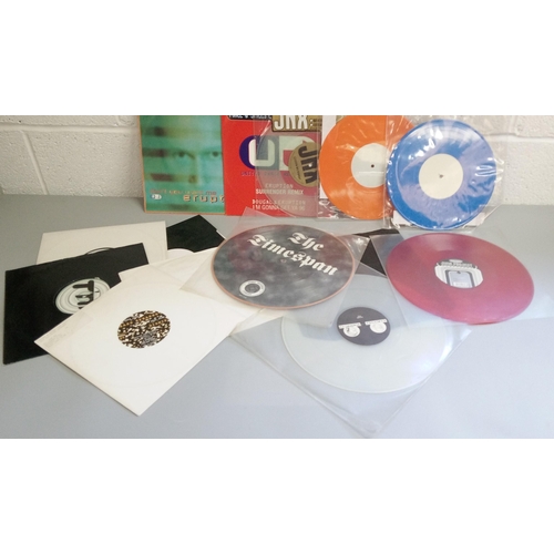 339 - A Selection of Coloured Vinyl and Picture Disc and White Labels.