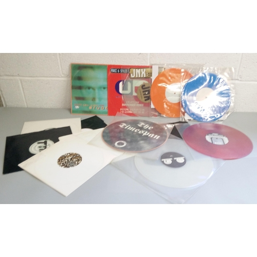 339 - A Selection of Coloured Vinyl and Picture Disc and White Labels.