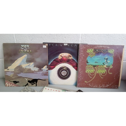 340 - Rick Waterman and Yes LPs including The Yes Album, Relayer Saving My Heart, Atlantic, Tormato, Drama... 