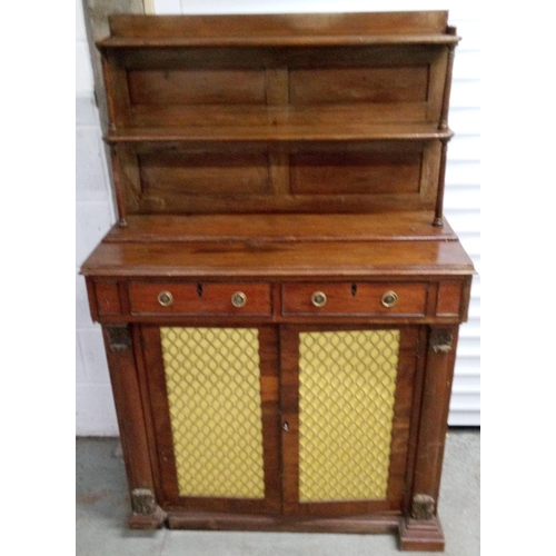 734 - A Regency Chiffoner Cabinet in need of restoration.