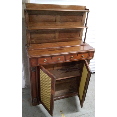 734 - A Regency Chiffoner Cabinet in need of restoration.