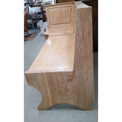 737 - A Corner Bench Seat missing one end. 98cm H x 198cm W x 95cm D.