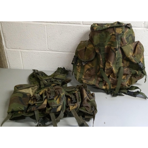 816 - 1 Army Rucksack and 1 Army Web Tex Field Jacket.