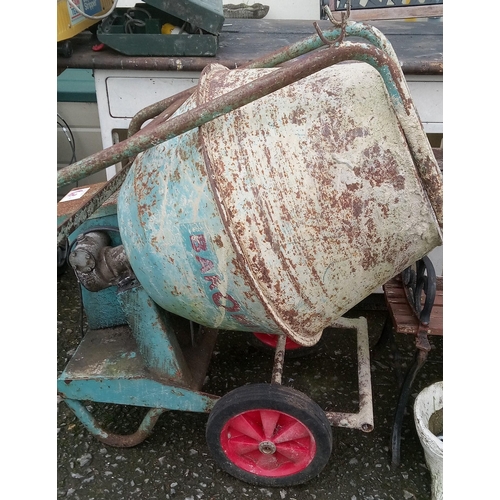 137 - An Electric Cement Mixer with Stand.