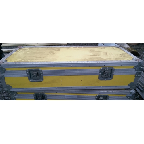 145 - A Yellow Flight Case 95cm x 38cm.