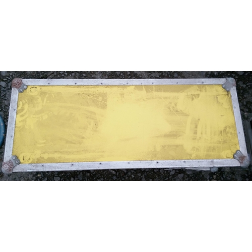 145 - A Yellow Flight Case 95cm x 38cm.