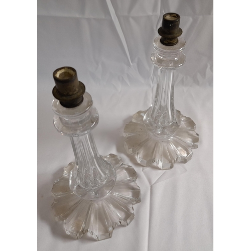 73 - A LARGE QUANTITY OF VINTAGE STEMMED GLASSES, DECANTERS AND ORNAMENTAL GLASS, the lot includes a gin ... 