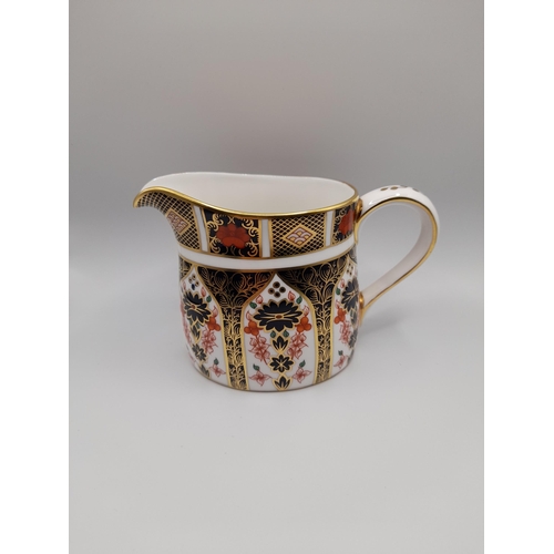 115 - A ROYAL CROWN DERBY COFFEE SET, 20TH CENTURY, comprised of a coffee pot, six coffee cans, six saucer... 