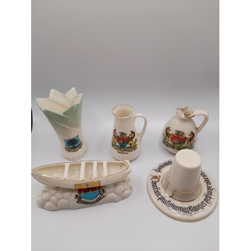 94 - A GROUP OF 19TH/ 20TH CENTURY CHINA WARES, the lot includes three Staffordshire moulded edge Robinso... 