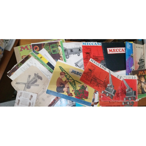 1213 - A Large Selection of Meccano Instruction Booklets. Antique/Vintage and More.