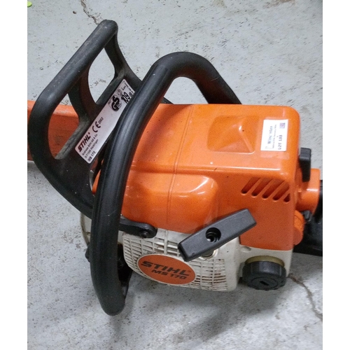 188 - Seen Running. A Stihl MS170 Chainsaw.